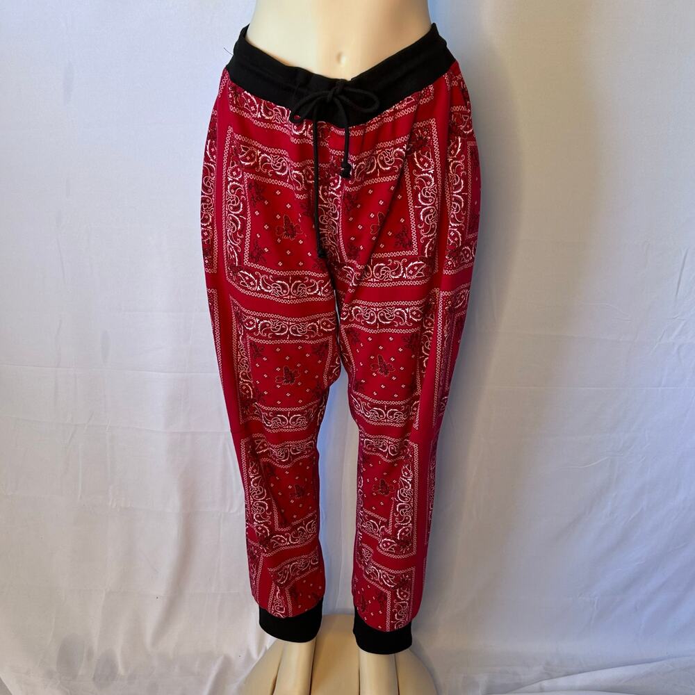 Disney Little Mermaid Sebastian Bandana (XL) Joggers Red Black